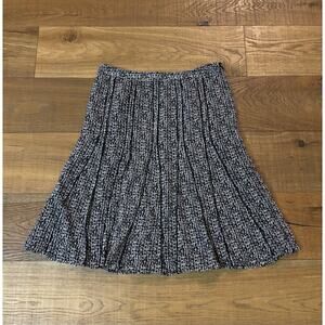 Midi patterned pleated skirt flowy A-line Y2K Preppy Business Casual Classic 8